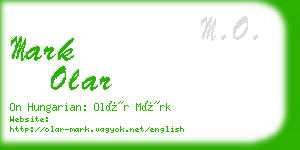 mark olar business card